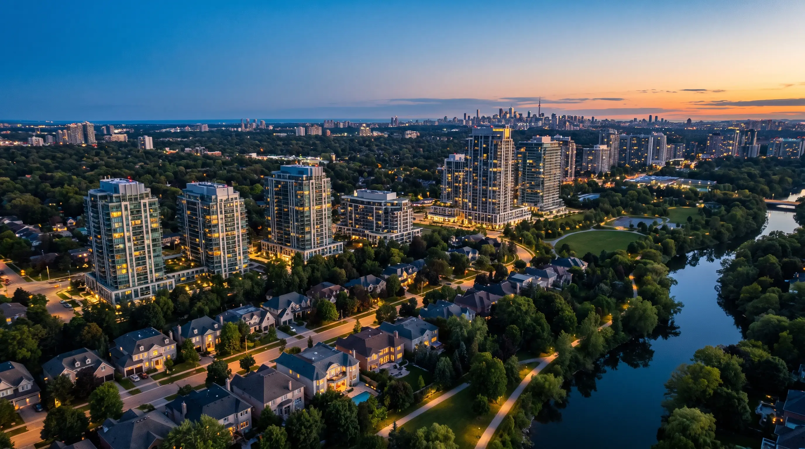 Greater Toronto at dusk